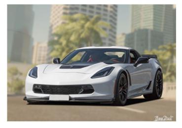 Poster mit Motiv von Corvette PoCo31