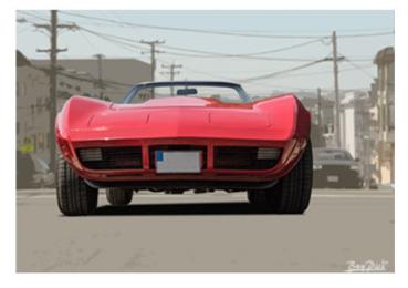 Poster mit Motiv von Corvette PoCo33