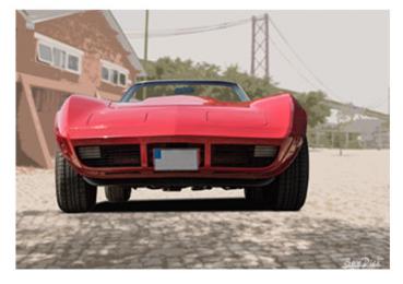 Poster mit Motiv von Corvette PoCo34