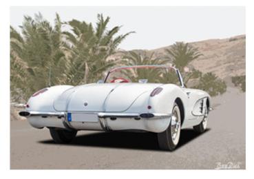 Poster mit Motiv von Corvette PoCo42
