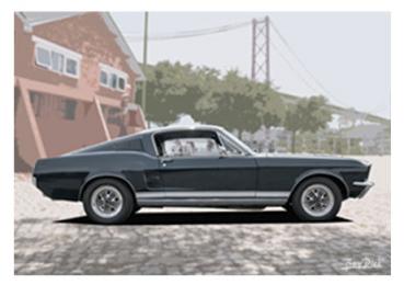 Poster mit Motiv von Mustang PoMu15