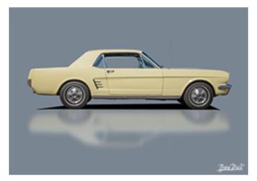 Poster mit Motiv von Mustang PoMu32