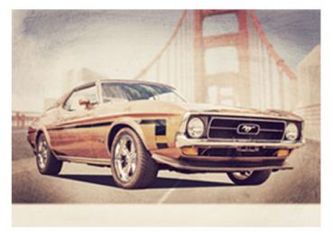 Poster mit Motiv von Mustang PoMu51