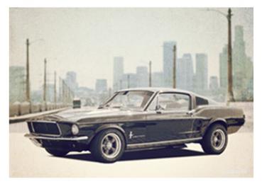 Poster mit Motiv von Mustang PoMu55
