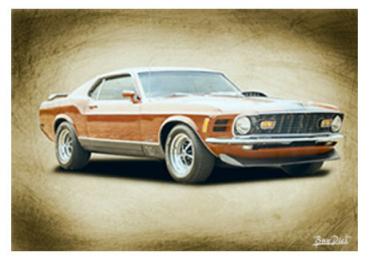 Poster mit Motiv von Mustang PoMu57