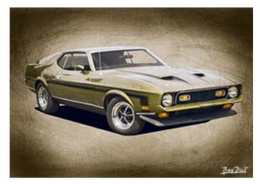 Poster mit Motiv von Mustang PoMu59