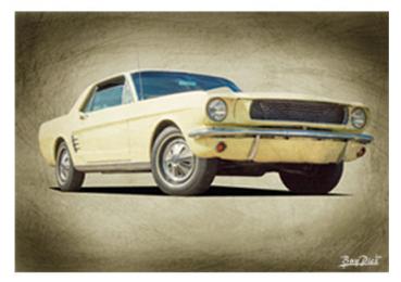 Poster mit Motiv von Mustang PoMu60