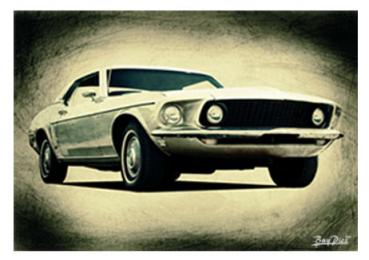 Poster mit Motiv von Mustang PoMu61
