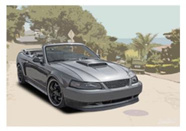 Poster mit Motiv von Mustang PoMu9