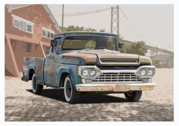 Poster mit Motiv von Pickup PoPu12