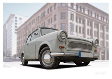 Poster mit Motiv von Trabant PoTr28