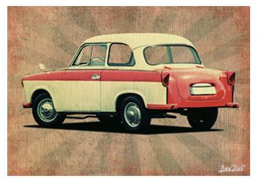 Poster mit Motiv von Trabant PoTr7