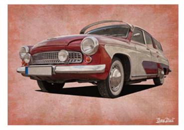Poster mit Motiv von Wartburg PoWa26