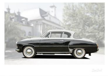 Poster mit Motiv von Wartburg PoWa36