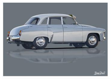 Poster mit Motiv von Wartburg PoWa6