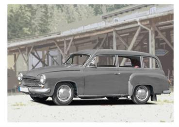 Poster mit Motiv von Wartburg PoWa67
