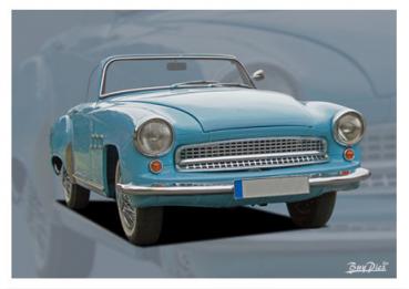 Poster mit Motiv von Wartburg PoWa7