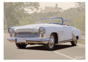 Poster mit Motiv von Wartburg PoWa71