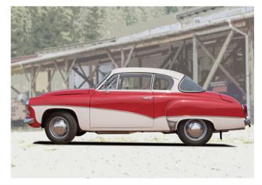 Poster mit Motiv von Wartburg PoWa75