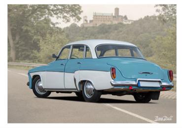 Poster mit Motiv von Wartburg PoWa77