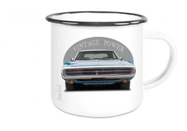 Emailletasse mit Motiv von Challenger & Charger ETaCh10