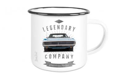 Emailletasse mit Motiv von Challenger & Charger ETaCh11