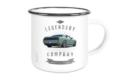 Emailletasse mit Motiv von Challenger & Charger ETaCh13