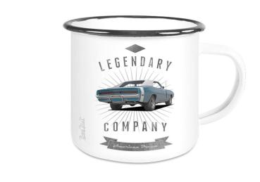 Emailletasse mit Motiv von Challenger & Charger ETaCh31