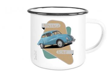 Emailletasse mit Motiv von OstCars ETaOC2
