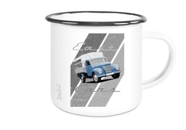Emailletasse mit Motiv von OstCars ETaOC27
