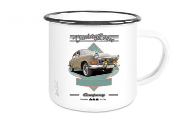 Emailletasse mit Motiv von OstCars ETaOC35