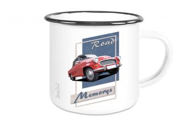 Emailletasse mit Motiv von OstCars ETaOC43