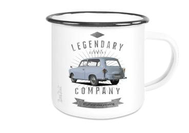 Emailletasse mit Motiv von Trabant ETaTr20