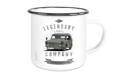 Emailletasse mit Motiv von Trabant ETaTr22