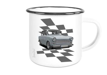 Emailletasse mit Motiv von Trabant ETaTr33