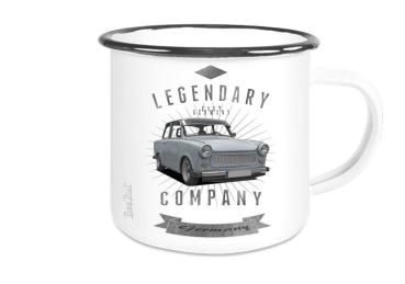 Emailletasse mit Motiv von Trabant ETaTr35