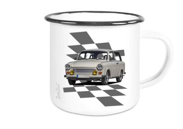 Emailletasse mit Motiv von Trabant ETaTr38