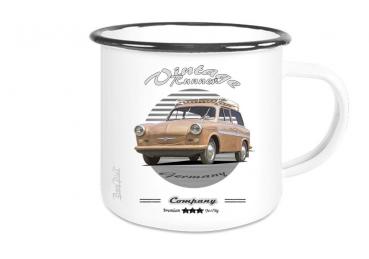Emailletasse mit Motiv von Trabant ETaTr52