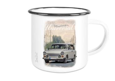 Emailletasse mit Motiv von Trabant ETaTr66