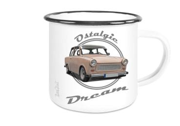 Emailletasse mit Motiv von Trabant ETaTr73