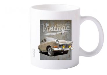 Keramiktasse mit Motiv von OstCars KTaOC33