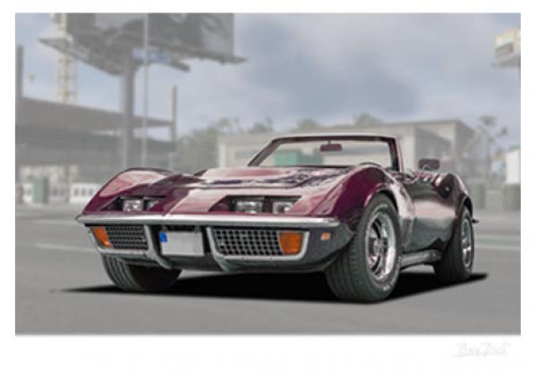 Poster mit Motiv von Corvette PoCo11