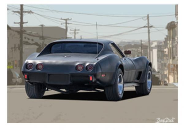 Poster mit Motiv von Corvette PoCo13