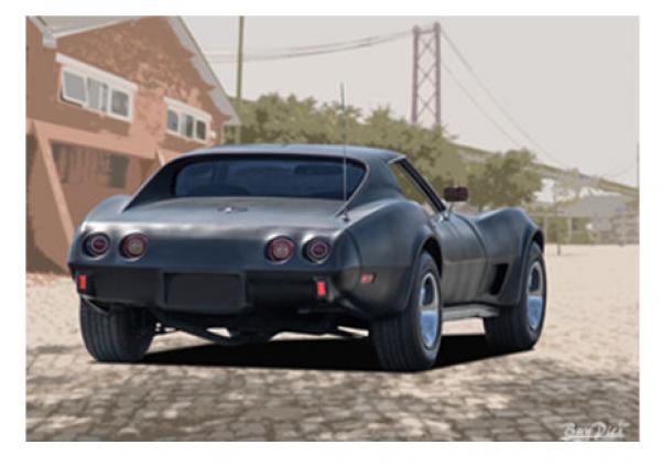 Poster mit Motiv von Corvette PoCo14