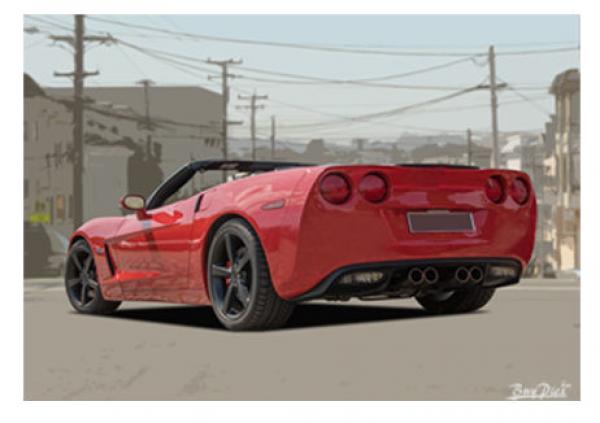 Poster mit Motiv von Corvette PoCo16