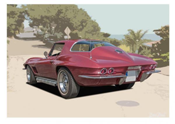Poster mit Motiv von Corvette PoCo23