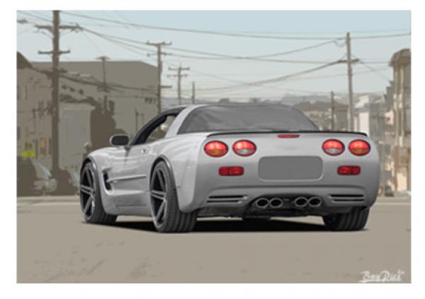 Poster mit Motiv von Corvette PoCo24