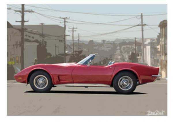 Poster mit Motiv von Corvette PoCo27