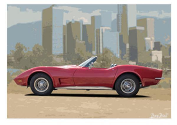 Poster mit Motiv von Corvette PoCo29