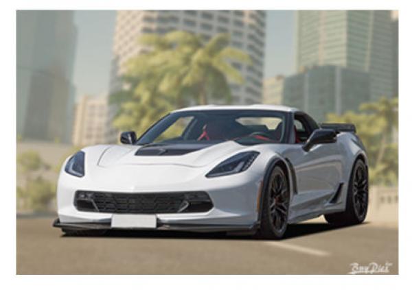 Poster mit Motiv von Corvette PoCo31